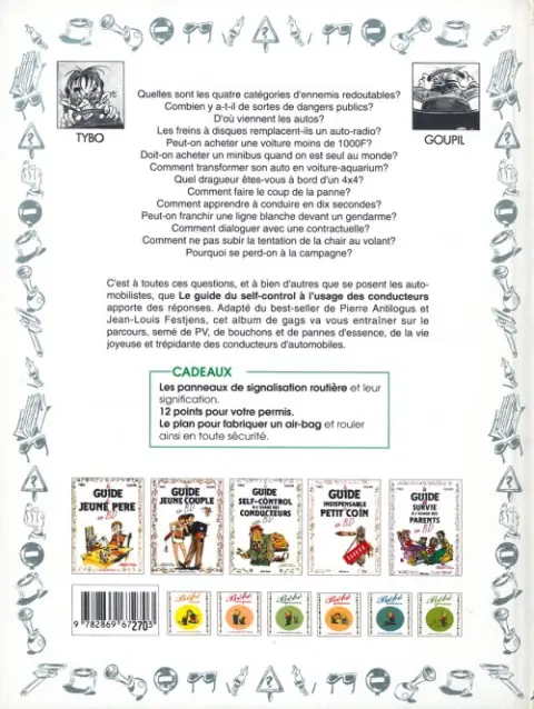 Verso de l'album Le Guide Tome 3 Le guide du self-control à l'usage des conducteurs