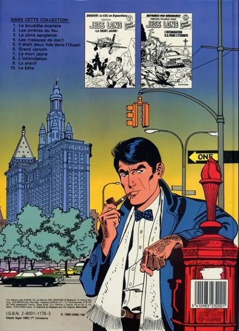Verso de l'album Jess Long Tome 3 La piste sanglante - L'homme du bout de la nuit