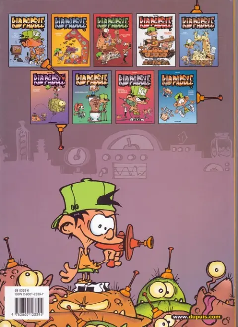 Verso de l'album Kid Paddle Tome 2 Carnage Total