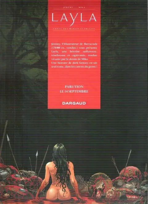 Verso de l'album Layla Conte des marais écarlates