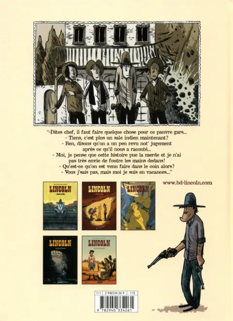 Verso de l'album Lincoln Tome 2 Indian Tonic