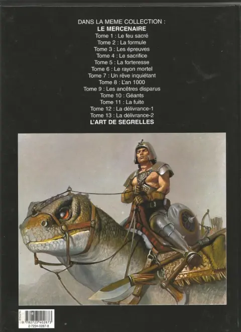Verso de l'album Le Mercenaire Tome 1 Le feu sacré