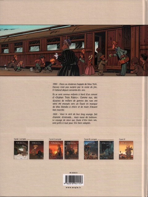 Verso de l'album Le Train des Orphelins Tome 1 Jim