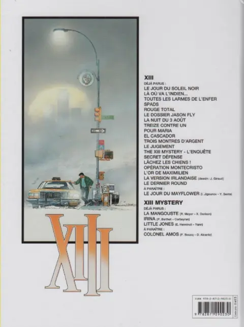 Verso de l'album XIII Tome 4 SPADS