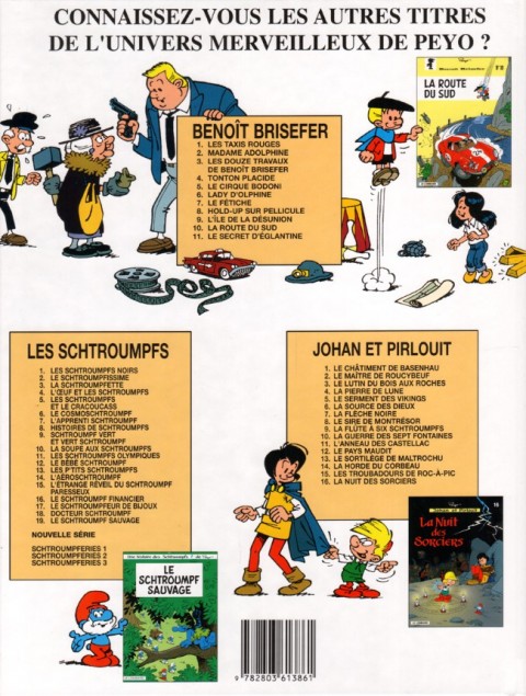 Verso de l'album Benoît Brisefer Tome 11 Le secret d'Églantine