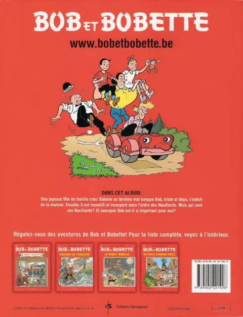 Verso de l'album Bob et Bobette Tome 296 Le grand tarin taré