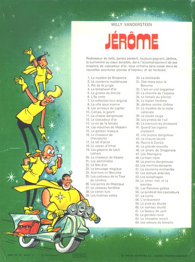 Verso de l'album Jérôme Tome 64 Les voleurs de ferraille