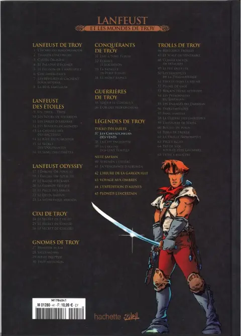 Verso de l'album Lanfeust et les mondes de Troy Tome 37 Tykko des sables - Les chevaucheurs des vents