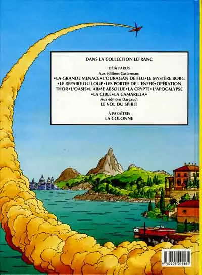 Verso de l'album Lefranc Tome 13 Le vol du spirit