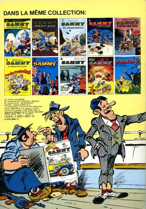 Verso de l'album Sammy Tome 12 L'élixir de jeunesse