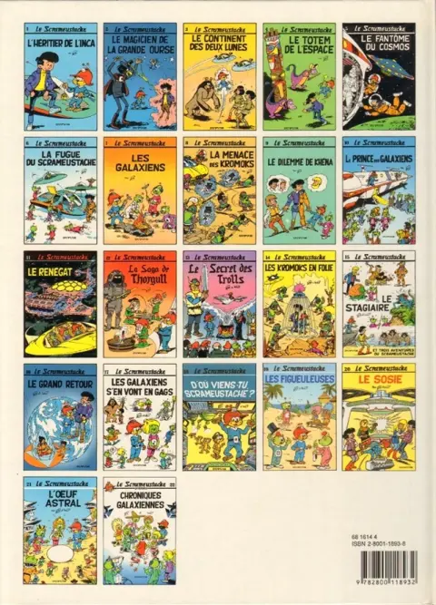 Verso de l'album Le Scrameustache Tome 22 Chroniques galaxiennes