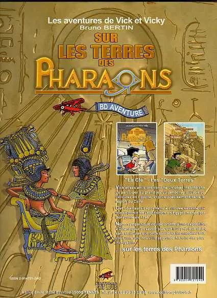 Verso de l'album Les aventures de Vick et Vicky Sur les terres des Pharaons