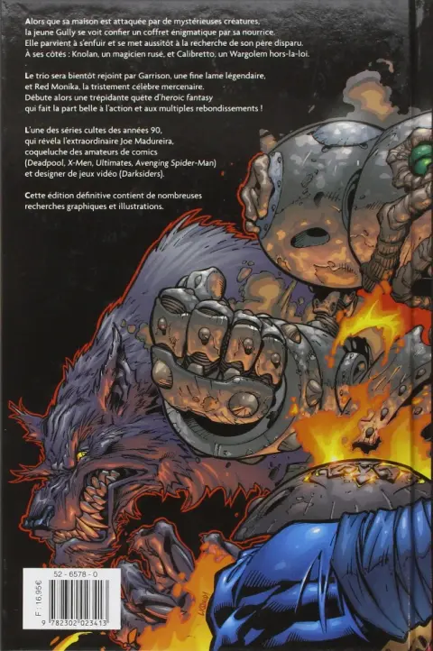 Verso de l'album Battle Chasers Soleil Tome 1