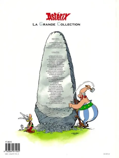 Verso de l'album Astérix La Grande Collection Tome 31 Latraviata