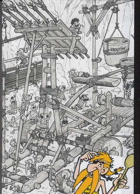 Verso de l'album Mégalithe Les machines de record