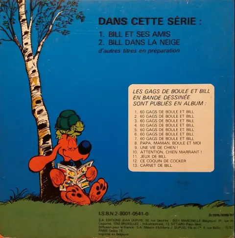 Verso de l'album Bill Tome 2 Bill dans la neige