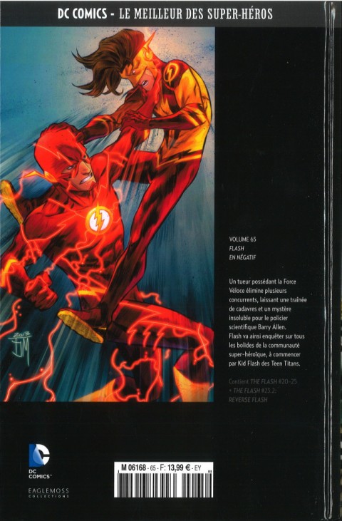 Verso de l'album DC Comics - Le Meilleur des Super-Héros Volume 65 Flash - En Négatif