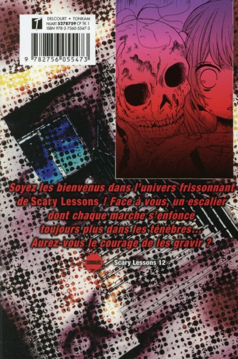 Verso de l'album Scary Lessons Tome 12