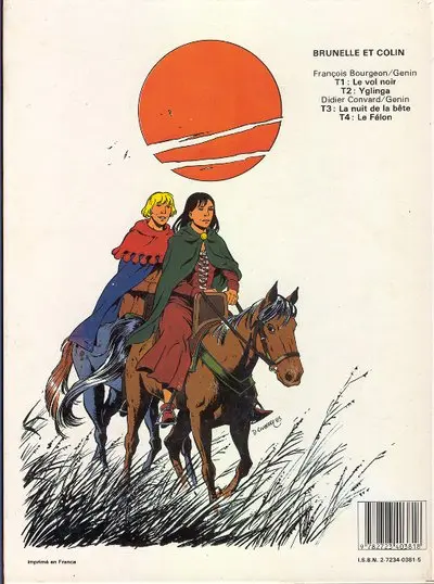 Verso de l'album Brunelle et Colin Tome 4 Le félon