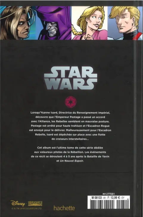 Verso de l'album Star Wars - Légendes - La Collection Tome 81 X-Wing - XI. Fin de Mission