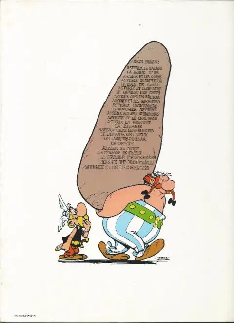 Verso de l'album Astérix Tome 20 Astérix en Corse
