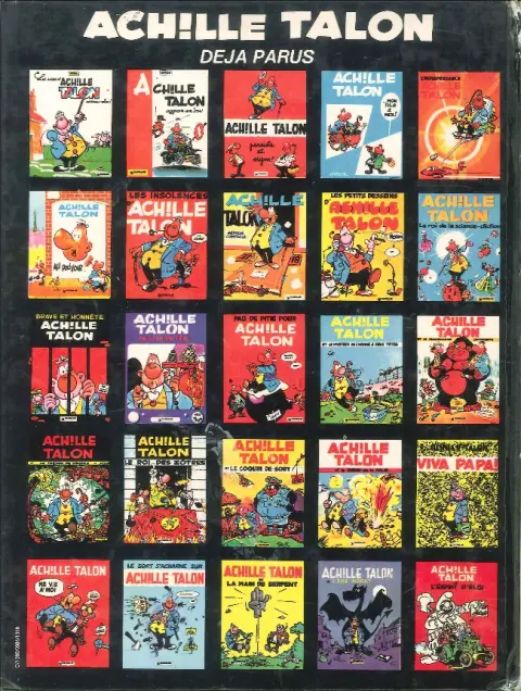 Verso de l'album Achille Talon Tome 25 Achille Talon et l'esprit d'Éloi