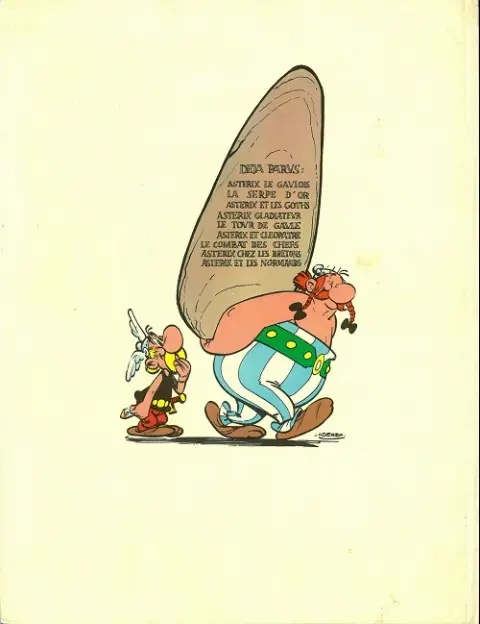 Verso de l'album Astérix Tome 9 Astérix et les normands