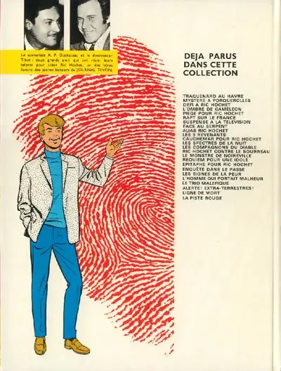 Verso de l'album Ric Hochet Tome 25 Coups de griffes chez Bouglione