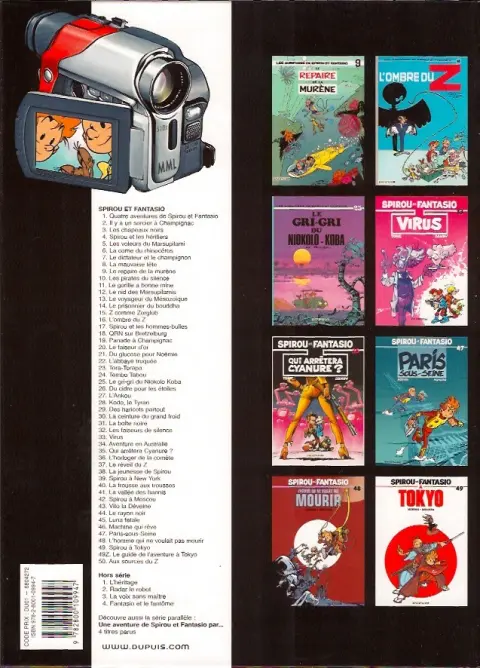 Verso de l'album Spirou et Fantasio Tome 31 La boîte noire