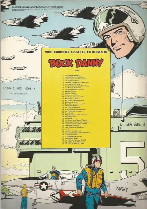 Verso de l'album Buck Danny Tome 26 Le retour des tigres volants