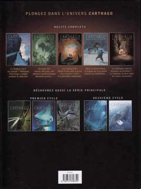 Verso de l'album Carthago Adventures Tome 5 Zana