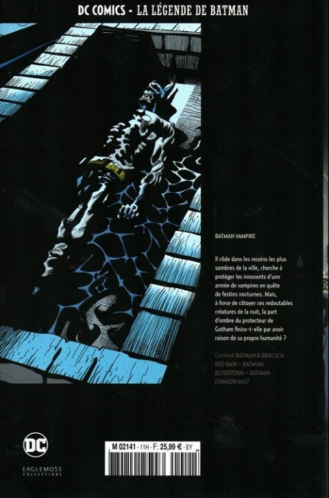 Verso de l'album DC Comics - La Légende de Batman Hors-série Volume 11 Batman vampire