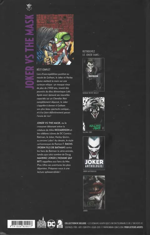 Verso de l'album Joker / Mask