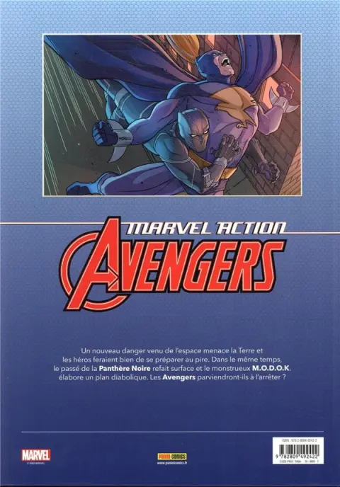 Verso de l'album Marvel Action : Avengers 3 Les phobivores