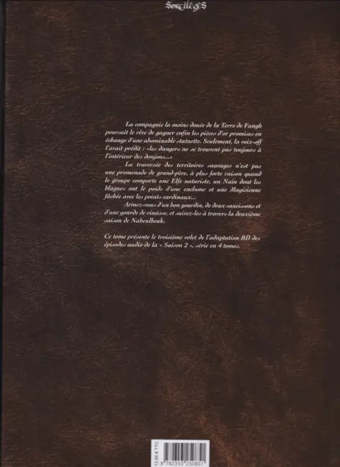 Verso de l'album Le Donjon de Naheulbeuk Tome 5