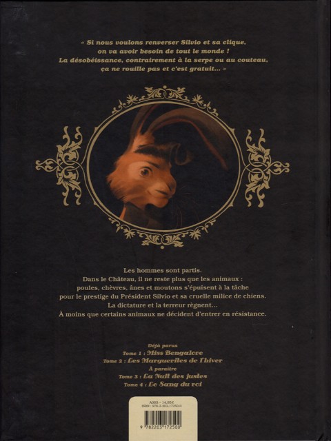 Verso de l'album Le Château des animaux Tome 2 Les Marguerites de l'hiver