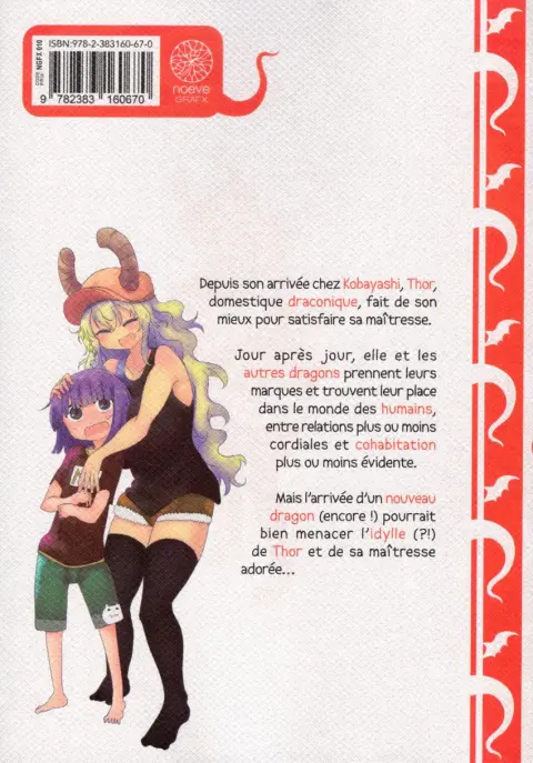 Verso de l'album Miss Kobayashi's Dragon Maid 3
