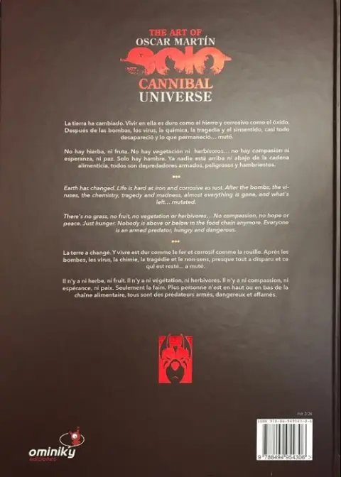 Verso de l'album Solo Cannibal universe