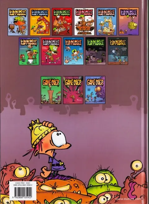 Verso de l'album Game over Tome 1 Blork Raider