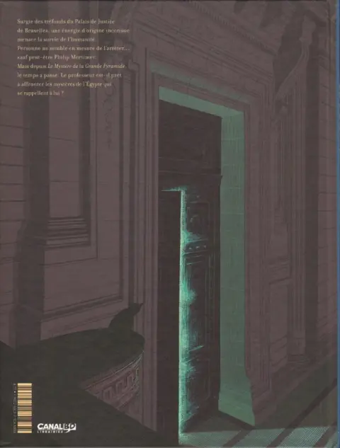 Verso de l'album Blake et Mortimer Le Dernier Pharaon