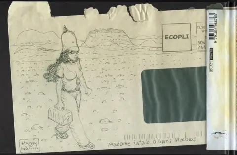 Verso de l'album Les Enveloppes hermétiques du Major Martin