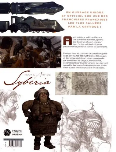 Verso de l'album Syberia Tout l'art de Syberia