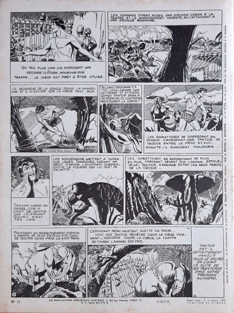 Verso de l'album Tarzan (collection Tarzan) 11 Le démon de la jungle