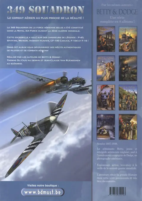 Verso de l'album 349 squadron