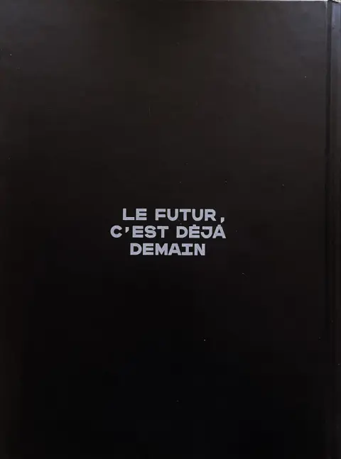 Verso de l'album Métal Hurlant N° 1 Le futur c'est déjà demain