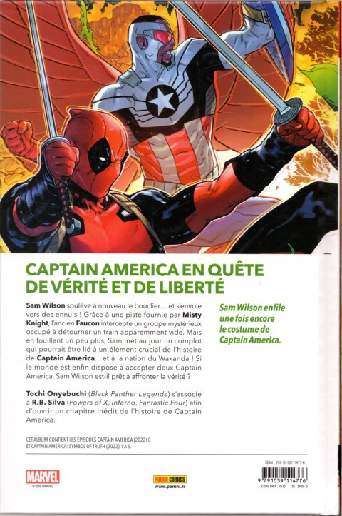 Verso de l'album Captain America - Symbol of Truth 1 Terre Natale