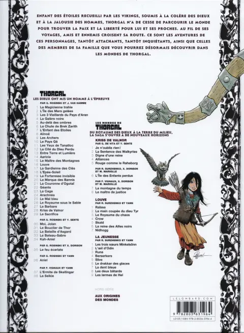 Verso de l'album Les mondes de Thorgal - Louve Tome 3 Le Royaume du chaos