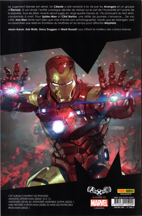 Verso de l'album Marvel Comics Tome 18