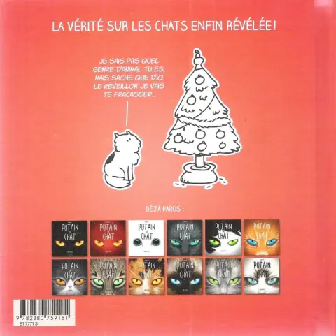 Verso de l'album Putain de chat 12