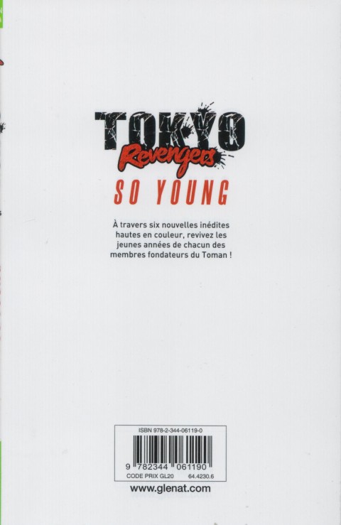 Verso de l'album Tokyo Revengers - Side Stories 1 So Young